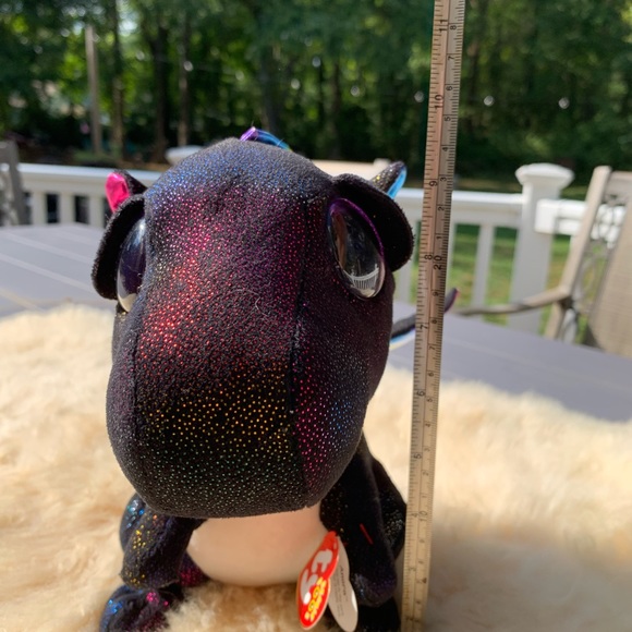 COPY - TY Beanie Boo 9.5” ANORA Purple Glitter Eye - Picture 13 of 15
